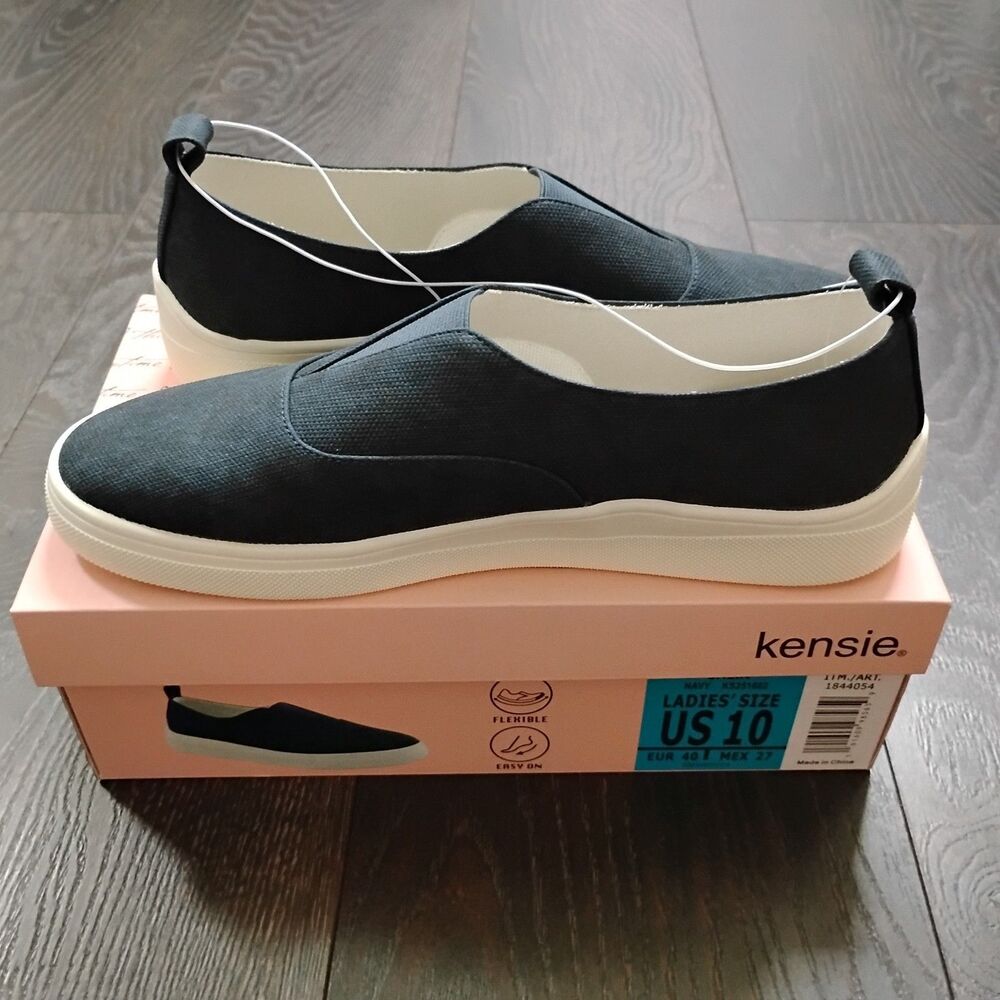Kensie Women’s Salia Slip-On Shoes Size 10 M Navy New